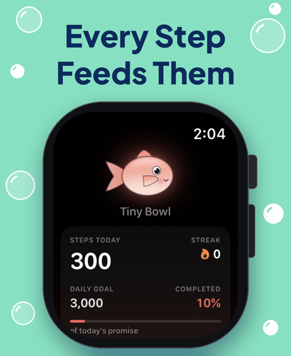 Bubbles: Step Tracker Pet Fish screenshot 15