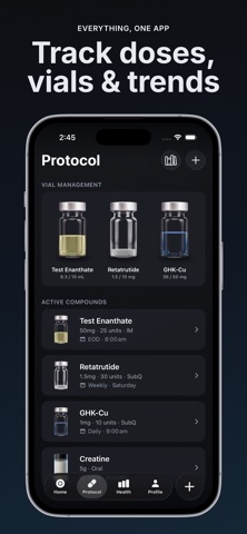 Milligram - Peptide Tracker Screenshot 2 of 9
