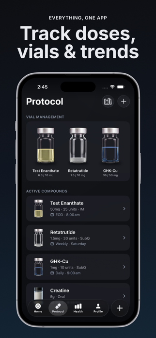 Milligram - Peptide Tracker Screenshot 2 of 9