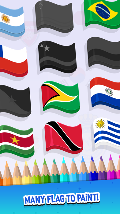 Coloring: flag & football logo Screenshot