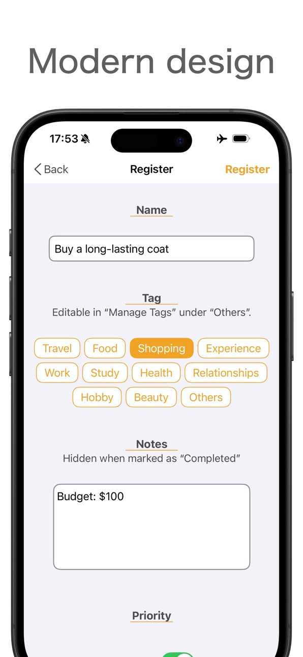 iPhone screenshot