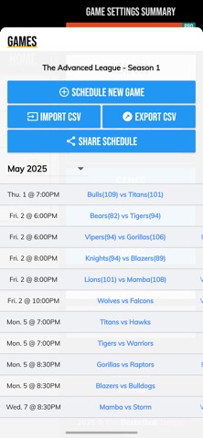 BT Basketball Stats iPhone screenshot