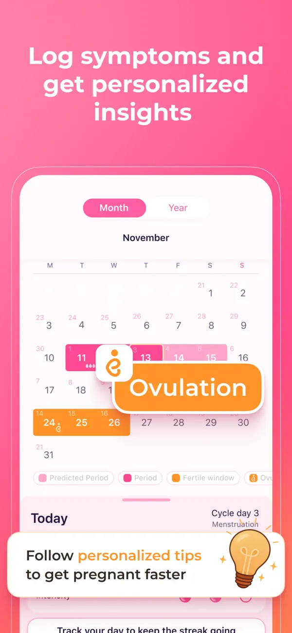Screenshot #3 pour Eshe: Period & Cycle Tracker