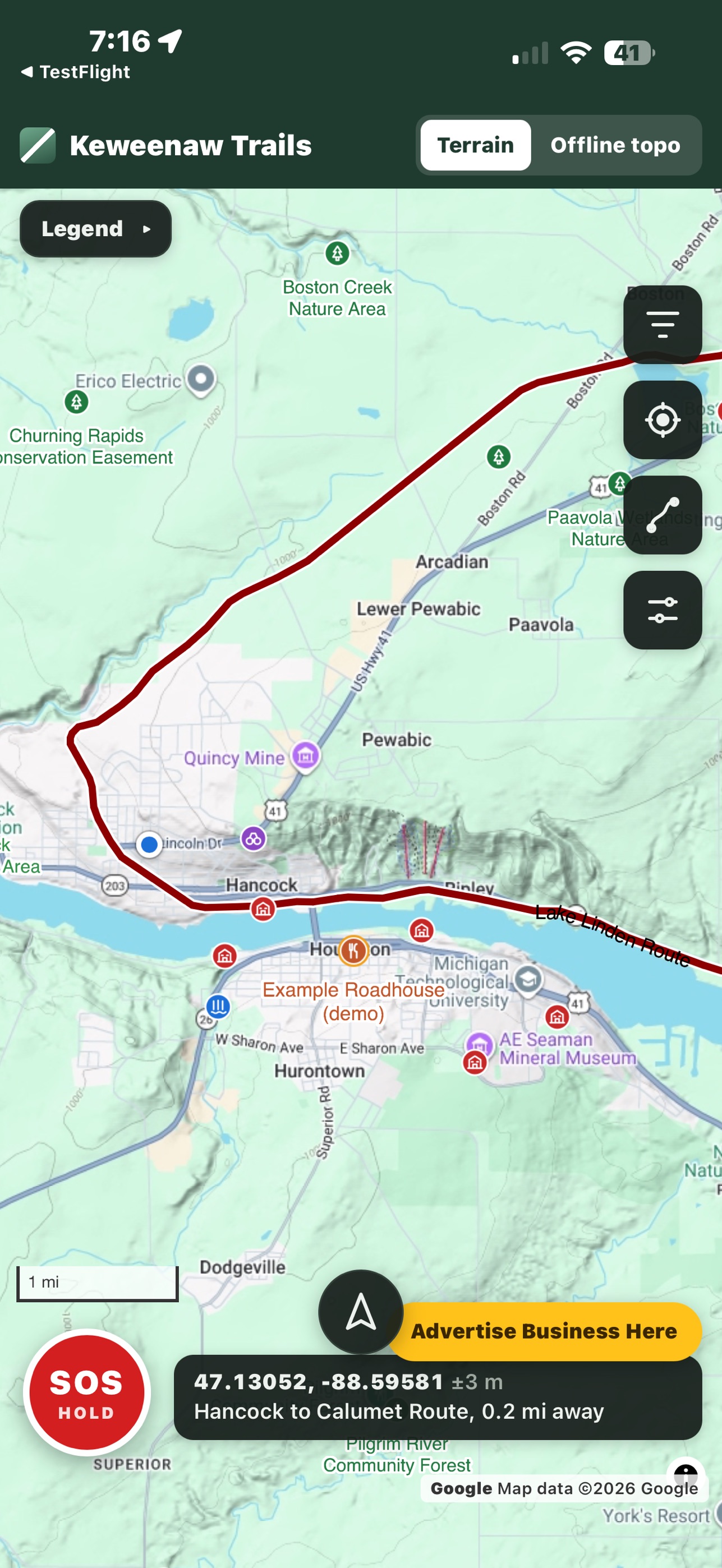 Screenshot 1 of Keweenaw Trails