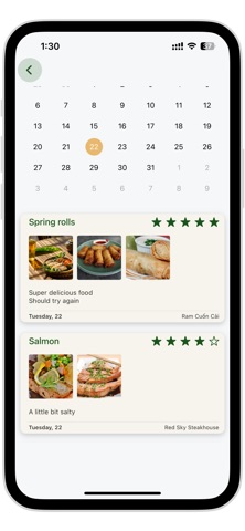 Food Lover Diary screenshot