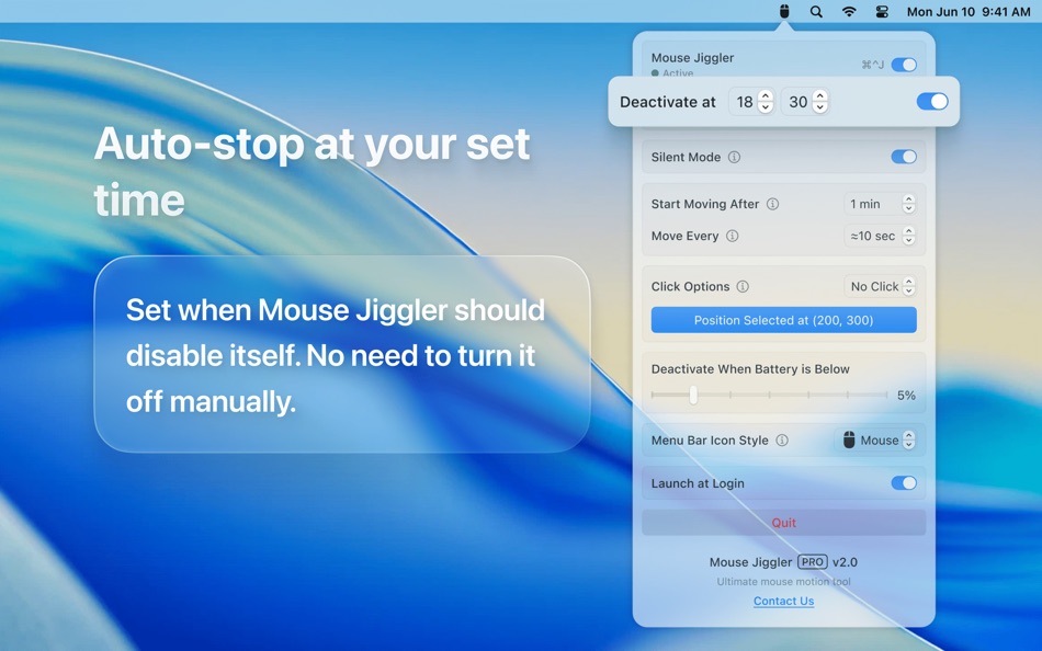 #3. Mouse Jiggler – Mouse Mover (macOS) 由: Bohdan Bilous