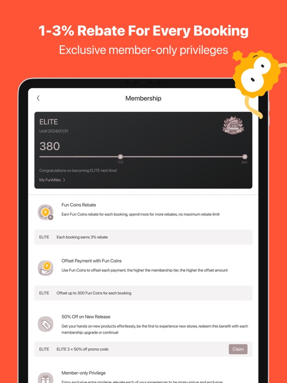FunNow - Last Minute Unlimited iPad screenshot 7 - Lifestyle app