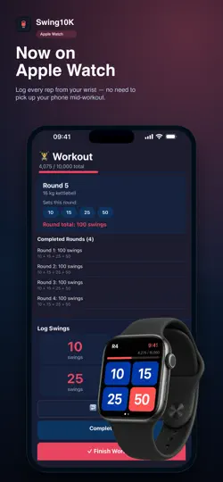 Screenshot von Swing10K: Kettlebell Challenge auf dem iPhone 2