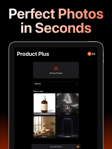 Product Plus: AI Product Photo iPad screenshot