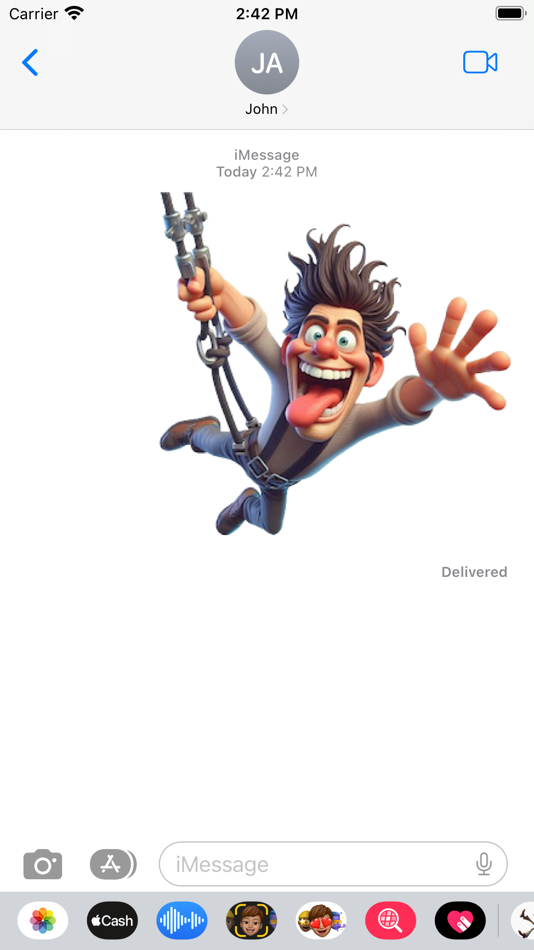 #4. Bungee Jump Stickers (iOS) Podle: Paul Scott