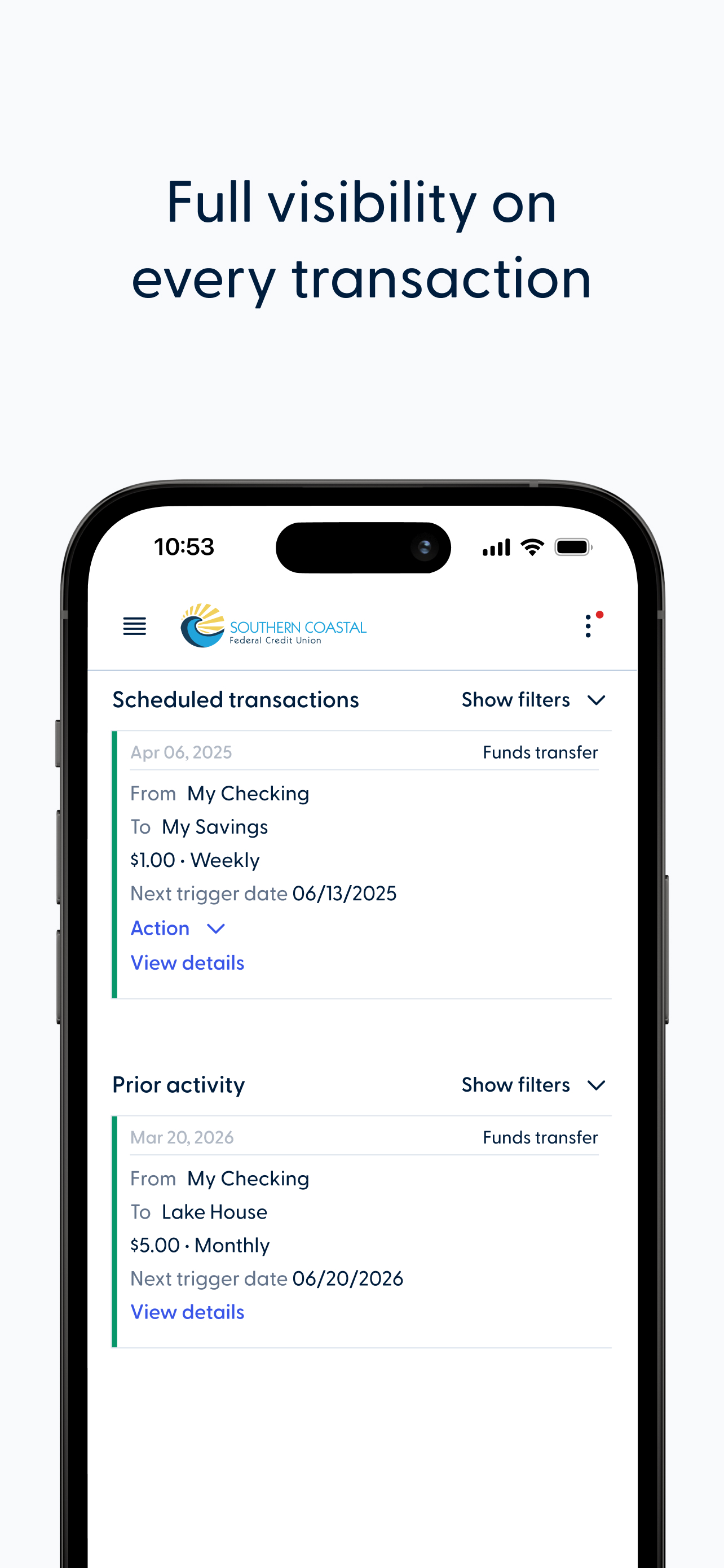 Southern Coastal FCU Mobile screenshot 3