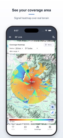 RF Link — Signal Strength, LOS Screenshot 1 of 6