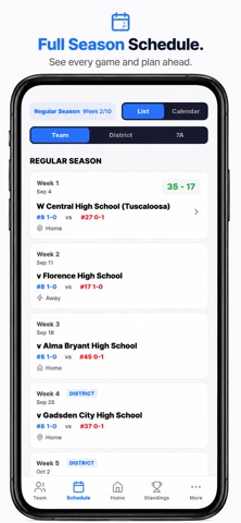 High School Football Coach iPhone screenshot