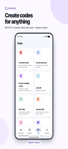 CodeGo – QR & Barcode Screenshot 1 of 6
