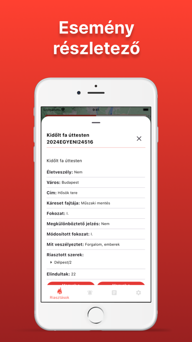Önkéntes Tűzoltó Riasztó Screenshot