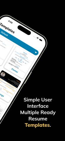 Resumator - Resume, CV Creator iPhone screenshot