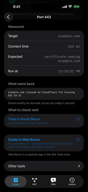 Egress Recon screenshot 4