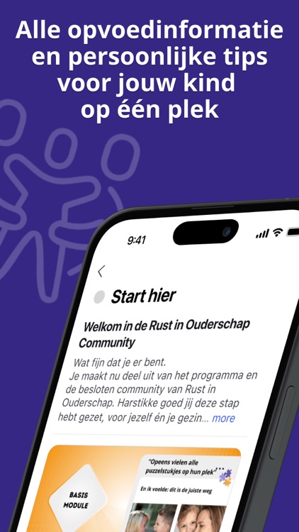 Opvoedapp: Rust in Ouderschap