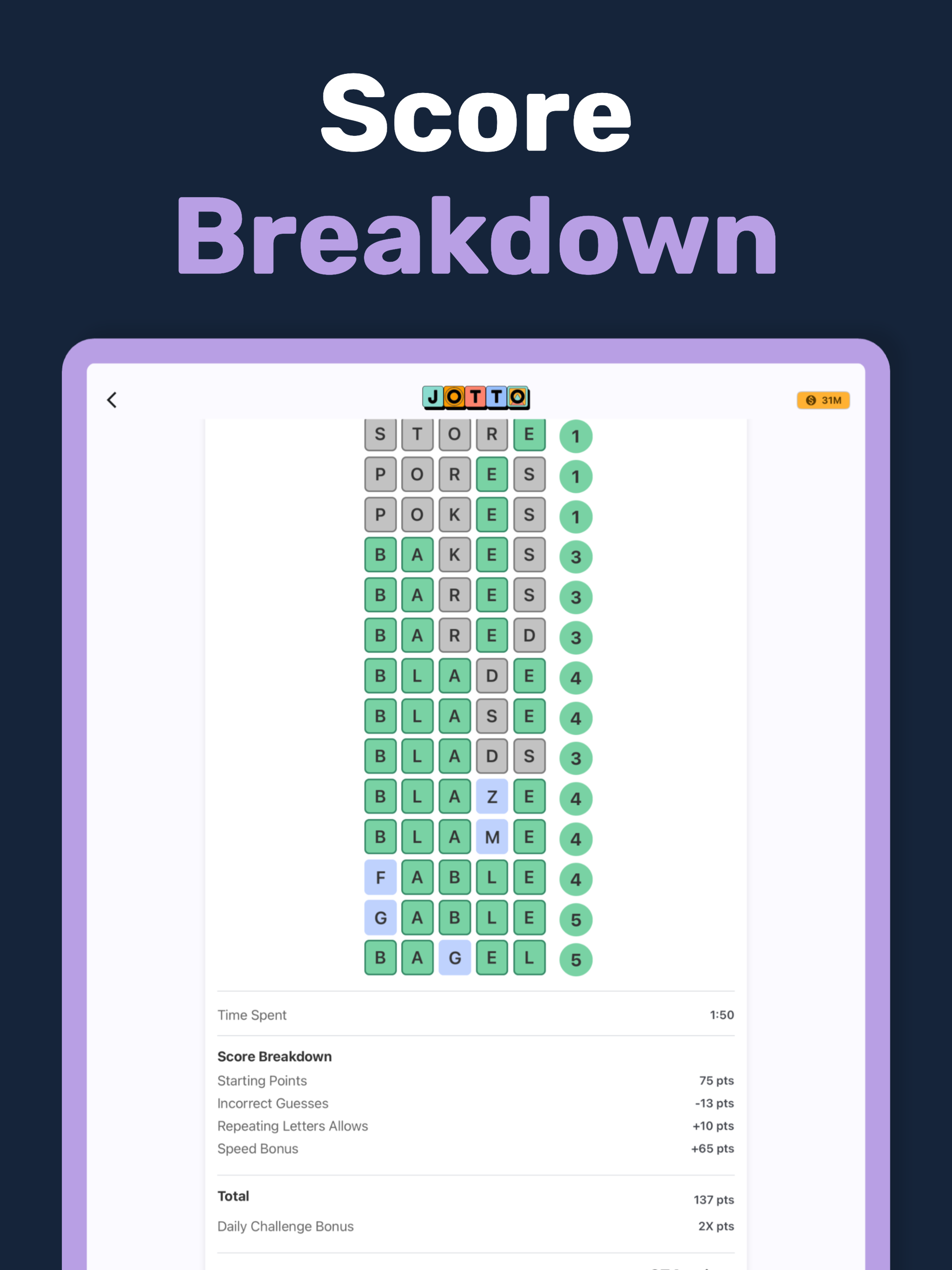Jotto! screenshot 15