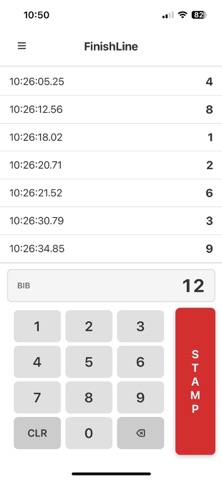 Finish Line Timer screenshot