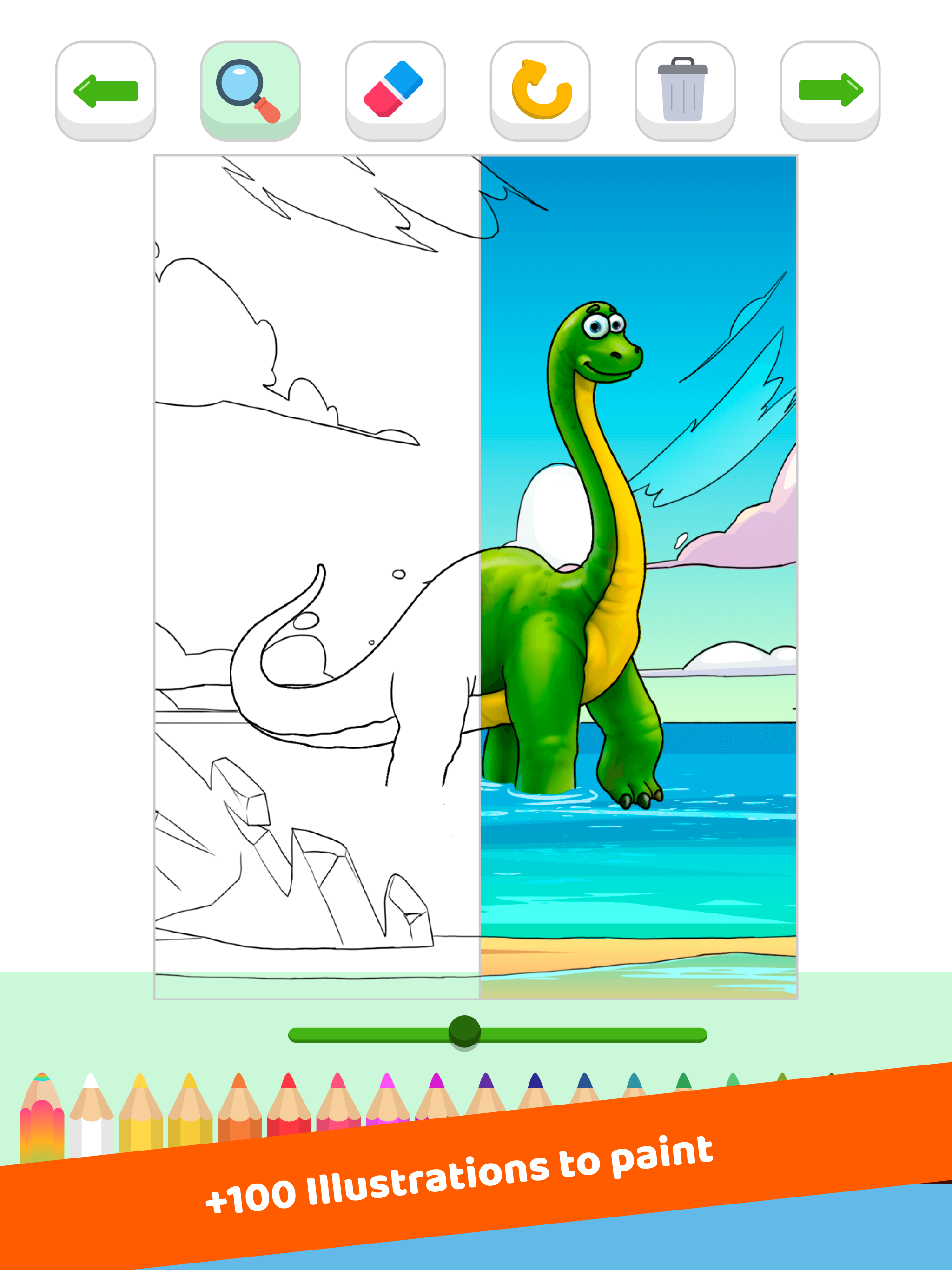 Dinosaurs to paint color screenshot 7