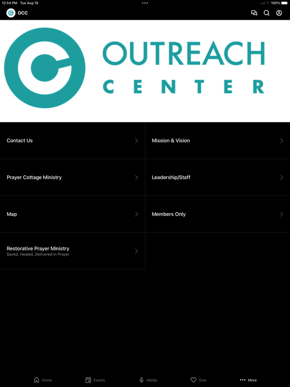 Outreach Center Church iPad screenshot 4 - Lifestyle app