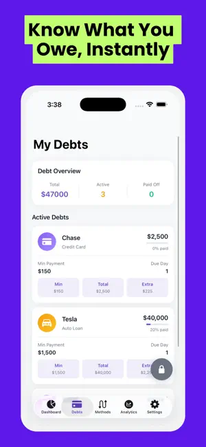 Debt Payoff Tracker - DebtFree screenshot 2