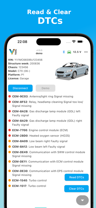 V-Tool OBD Scanner Screenshot 2 of 9