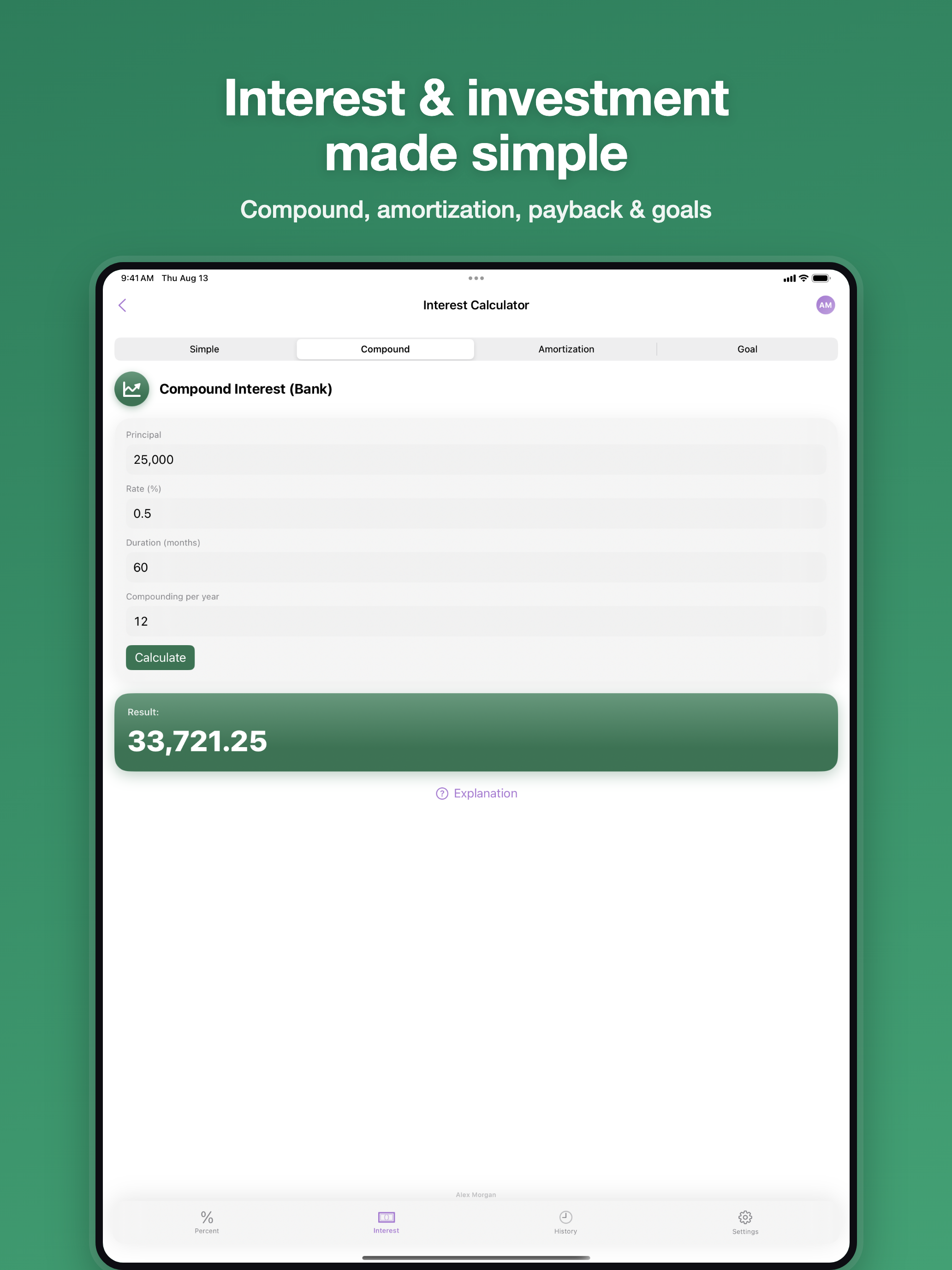 Percent & Finance Calc Pro screenshot 6