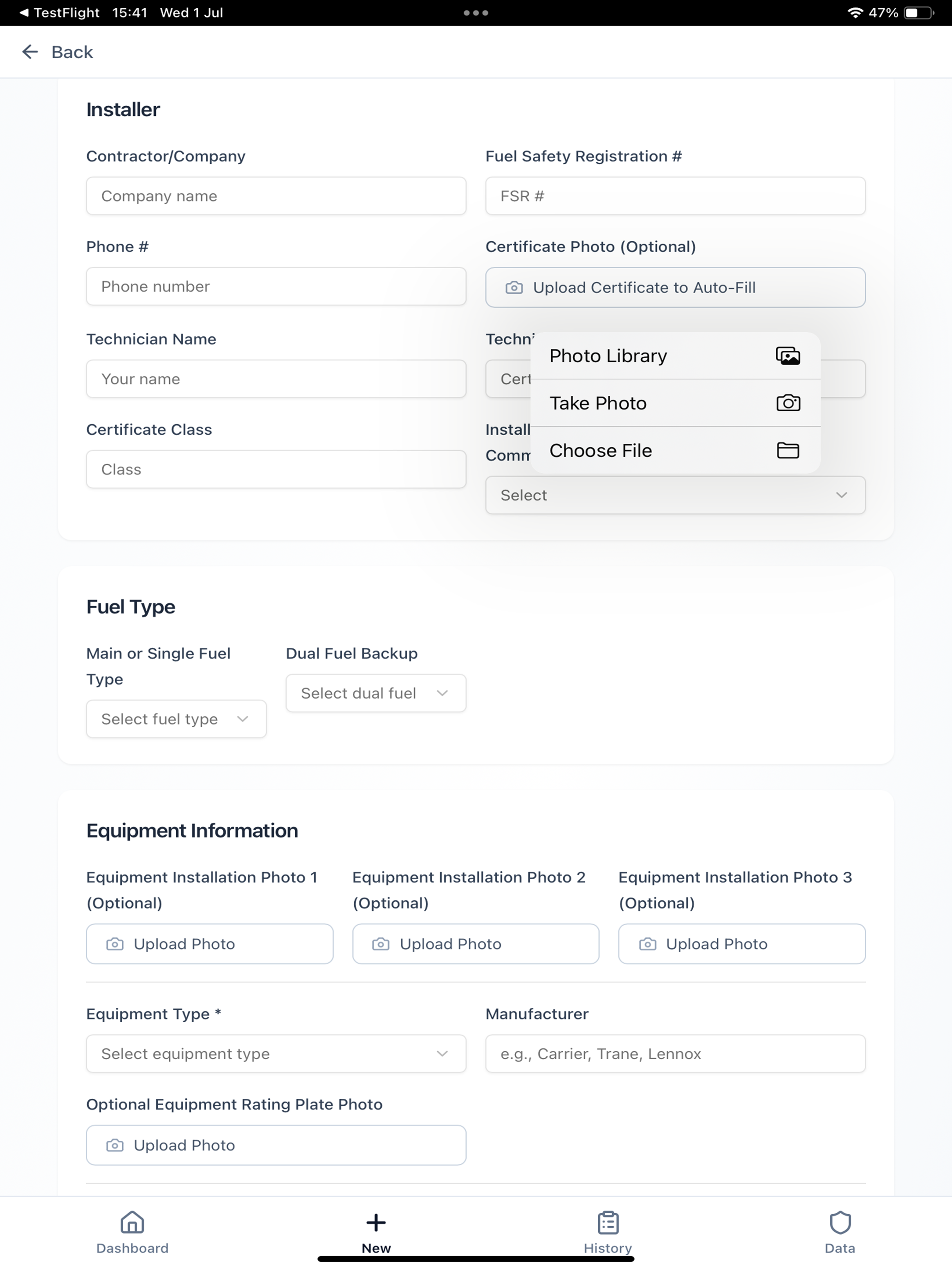 HVAC COMMISSIONING/SERVICE screenshot 10