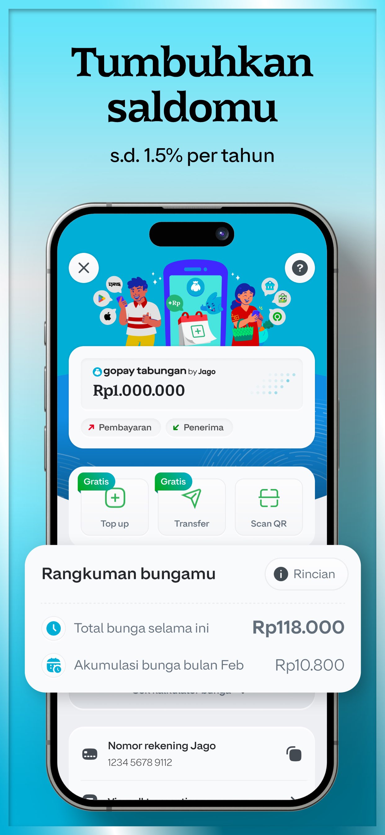 GoPay： Transfer, Payment, QRIS 截图 7