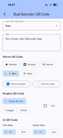 Barcode App screenshot