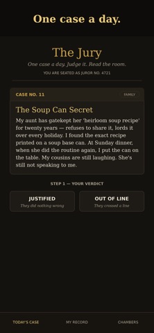 The Jury: Daily Verdicts screenshot