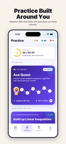 Ace: Digital SAT & ACT Prep iPhone screenshot