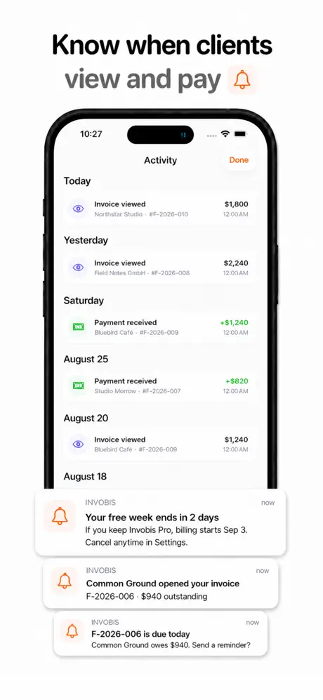Instant Invoice Maker: Invobis screenshot 3