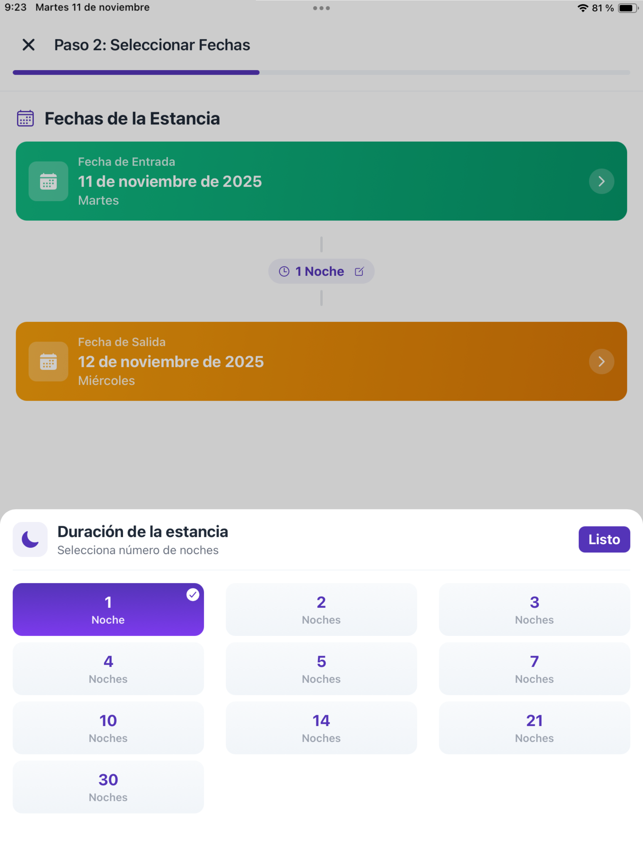 Registro Parte Viajeros screenshot 11