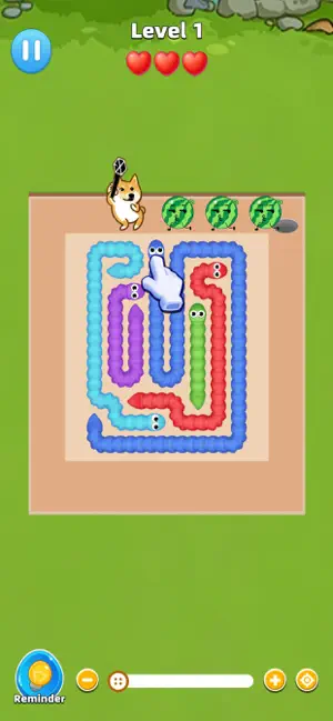 Snake Away: Casual Puzzle screenshot 1
