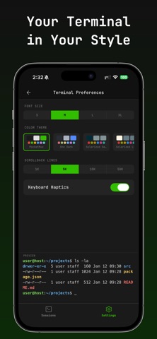Pocketmux: Remote tmux access Screenshot 3 of 9