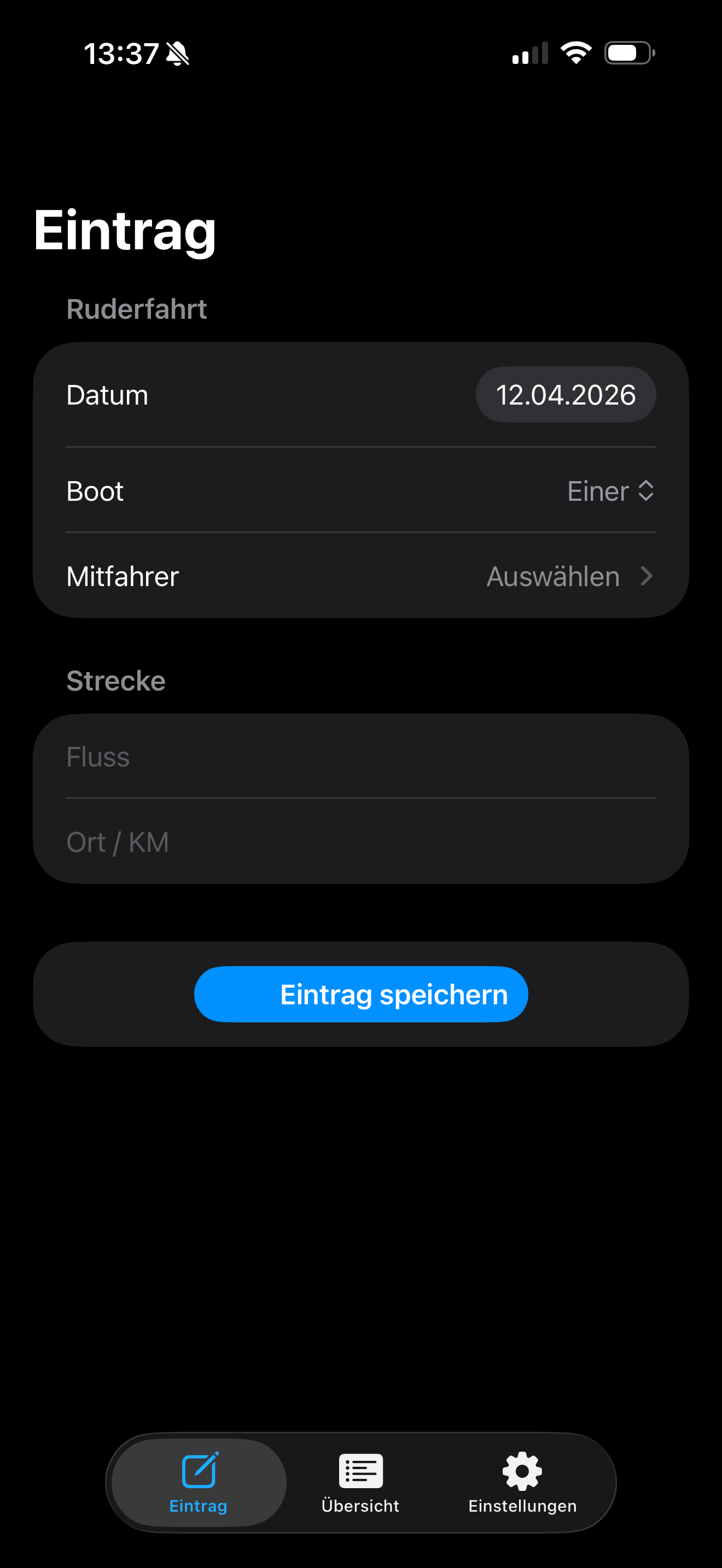 Rudertagebuch