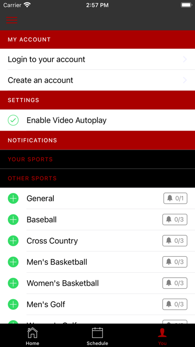Seattle U Athletics Screenshot