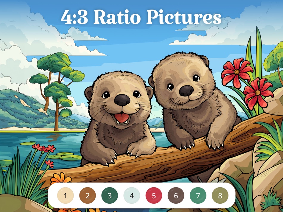 #3. Vista Color: Coloring Book HD (iOS) By: Oakever Games