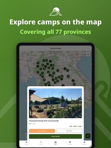 จุดกางเต็นท์ Campsite Thailand iPad screenshot 2