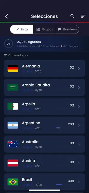 Figuritas Copa 2026 Album iPhone screenshot 2