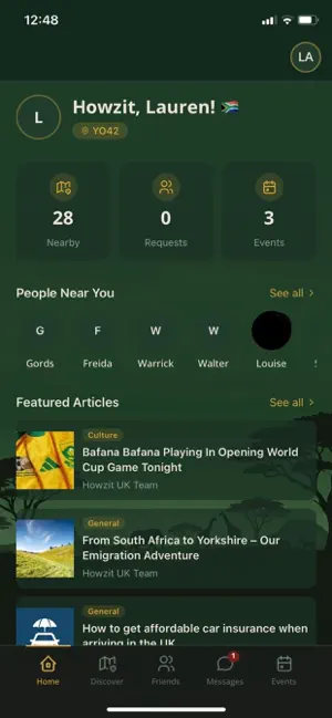 Howzit UK iPhone screenshot 1