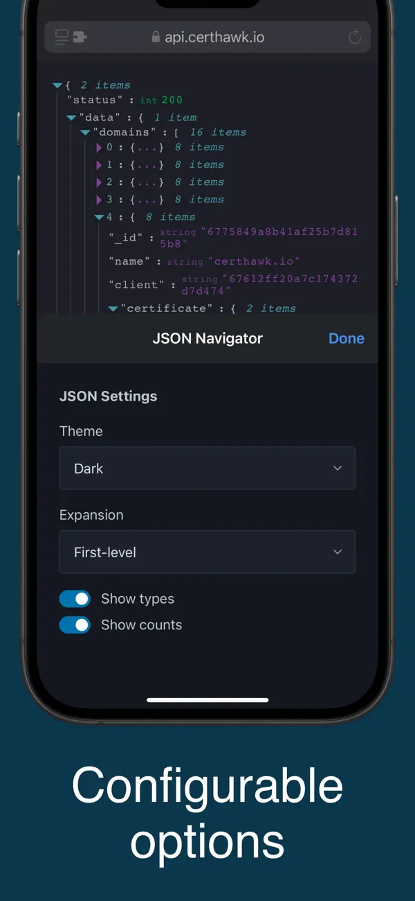#3. JSON Navigator (iOS) De: Chase Higgins