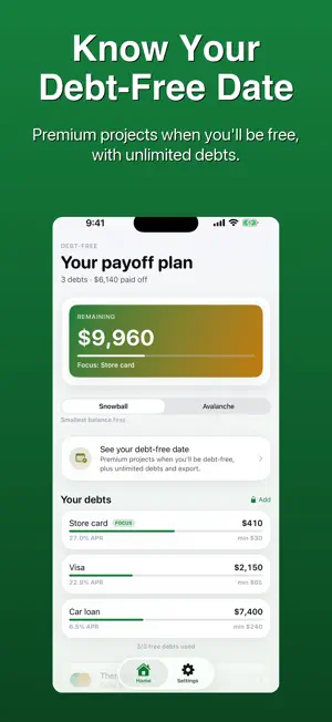 Debt Free Planner screenshot 3