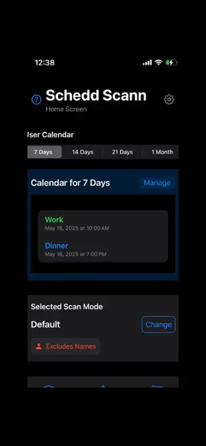 ScheduleScanner screenshot 1