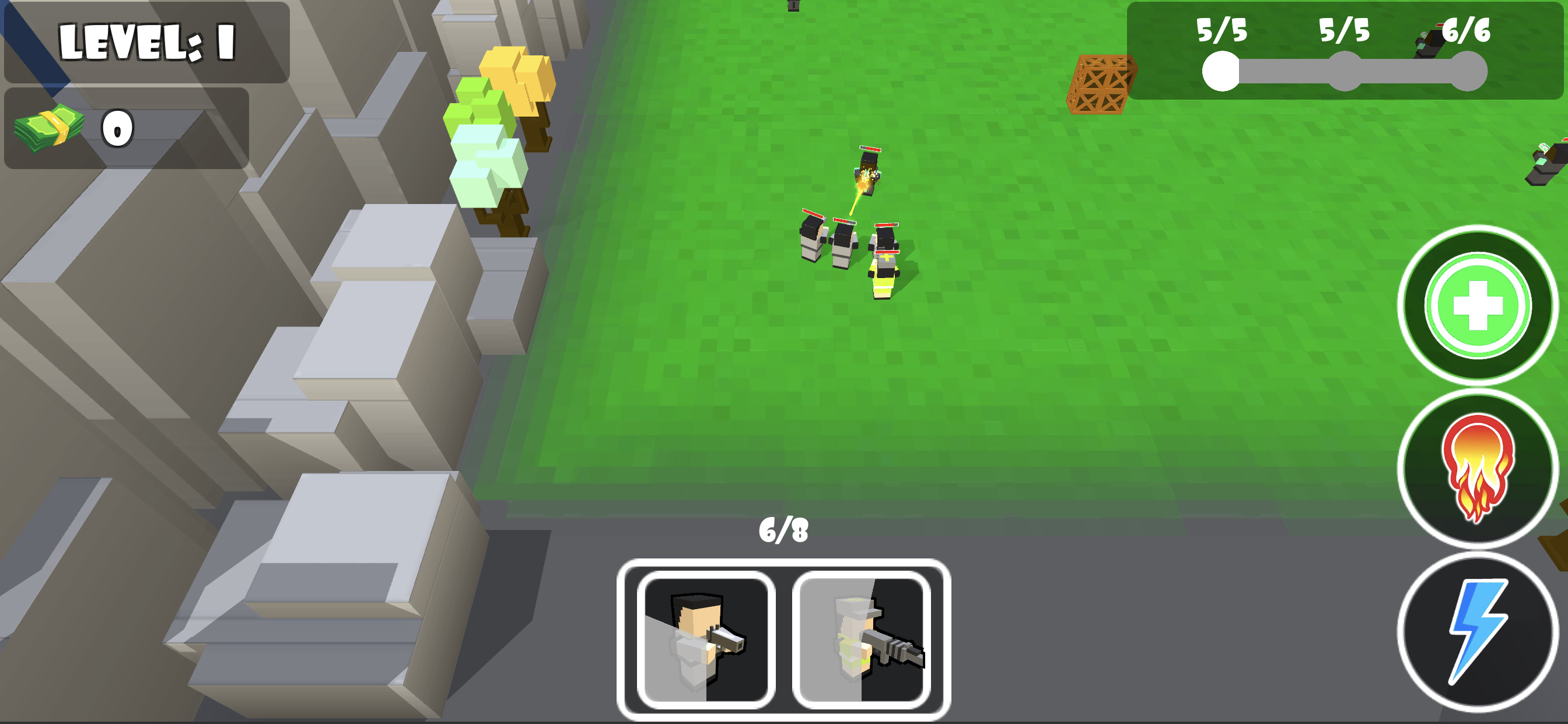 Mini Block Army Fighting screenshot 5