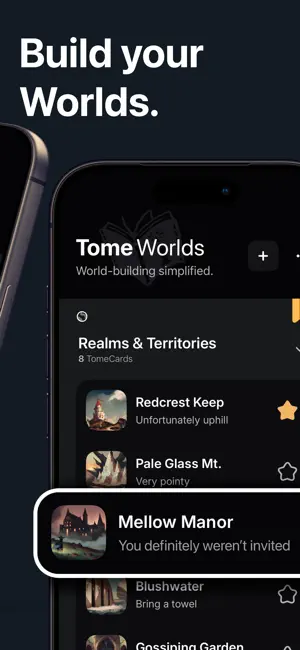 TomeWorlds: World Building screenshot 2