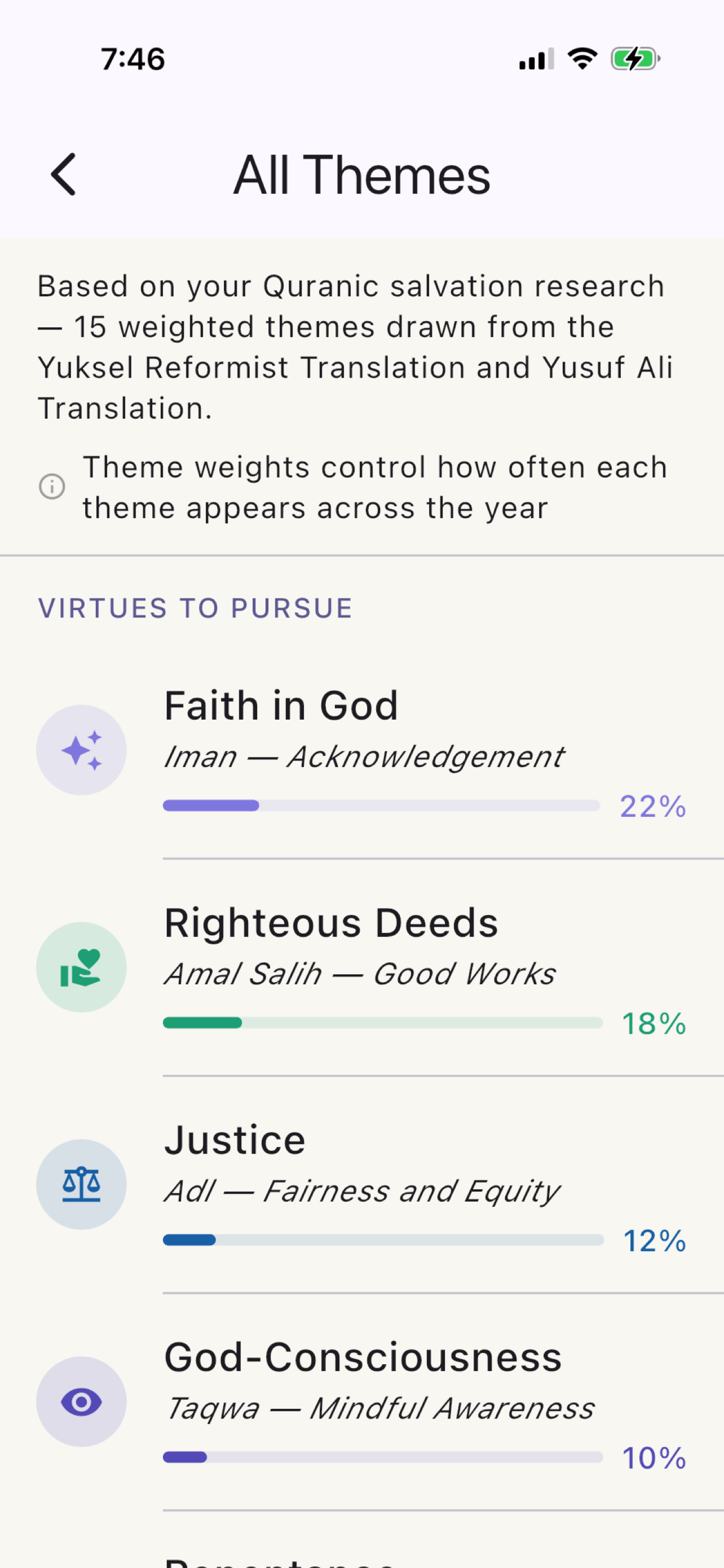 Quran Daily: Reflection screenshot 4
